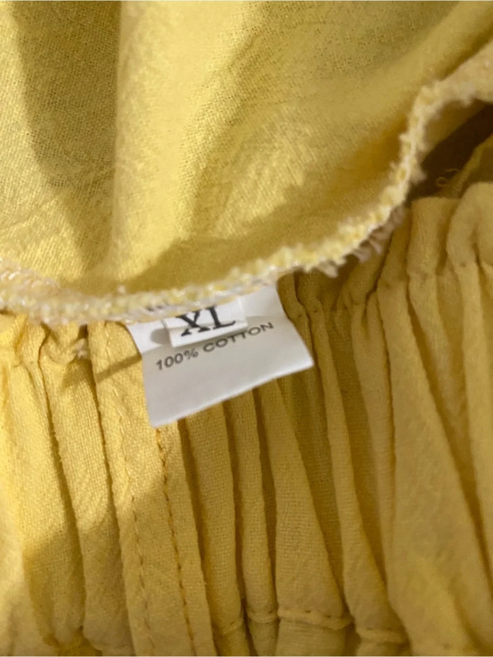 Kids XL Yellow Lightweight 100% Cotton Pants